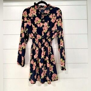 J Is For Justify Navy Floral Dress